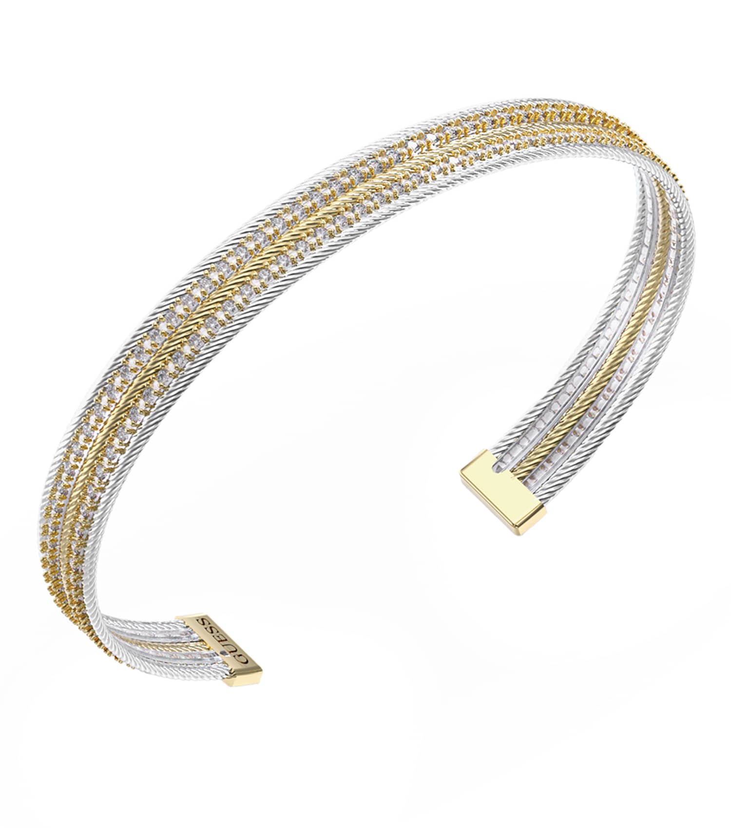 Ladies Kalybe Bracelet Silver &Amp; Gold Steel