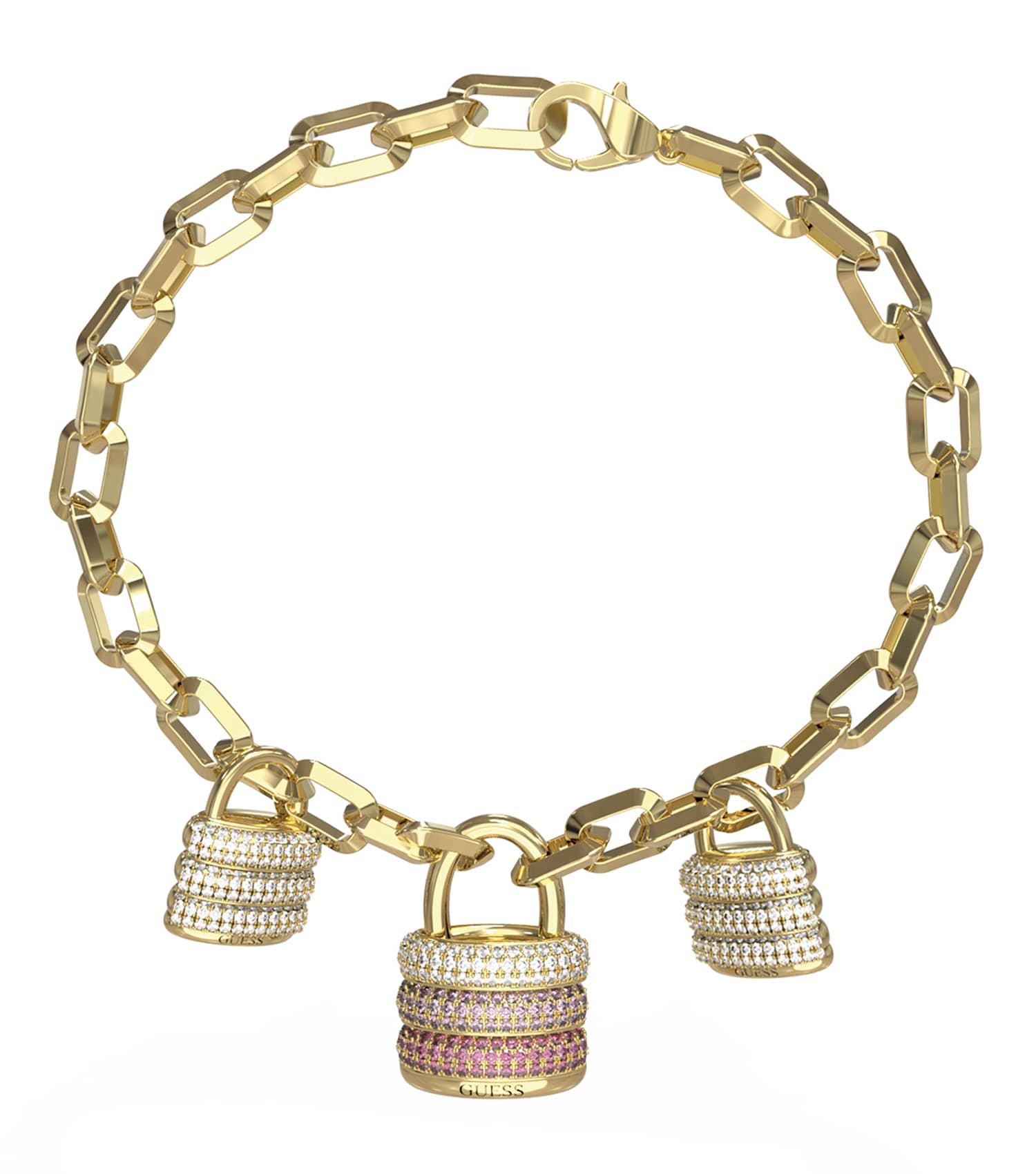 Ladies Guess My Secret Bracelet Gold Steel