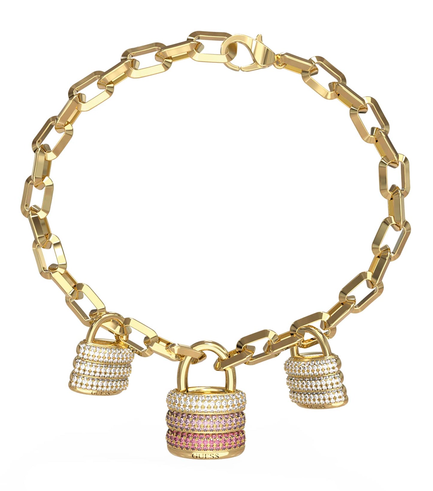 Ladies Guess My Secret Bracelet Gold Steel