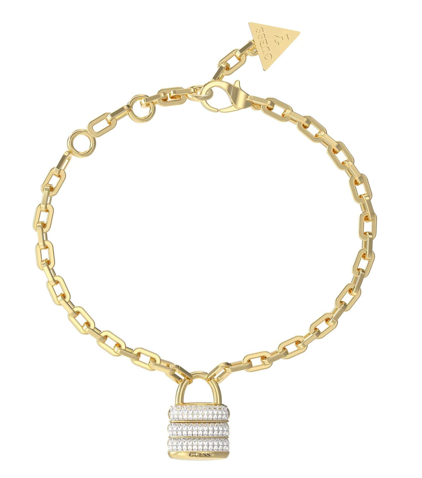 Ladies Guess My Secret Bracelet Gold Steel