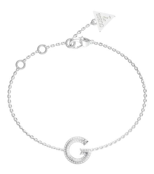 Ladies G Crystal Bracelet Gold Steel