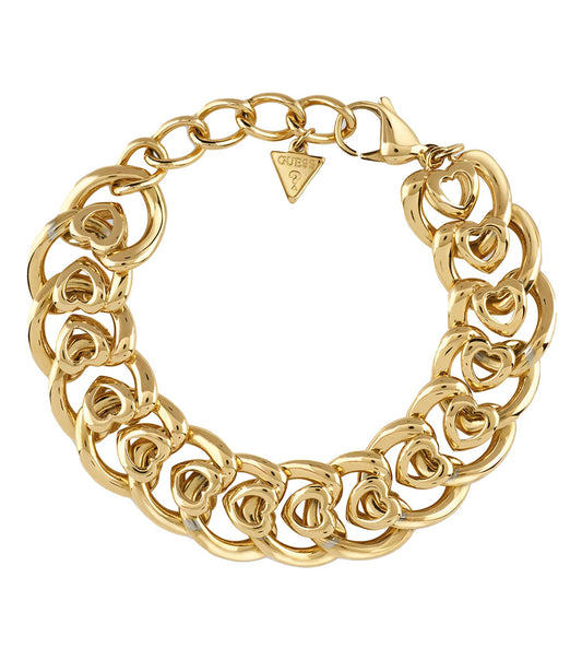 Ladies L.O.V.E. Bracelet Gold Steel