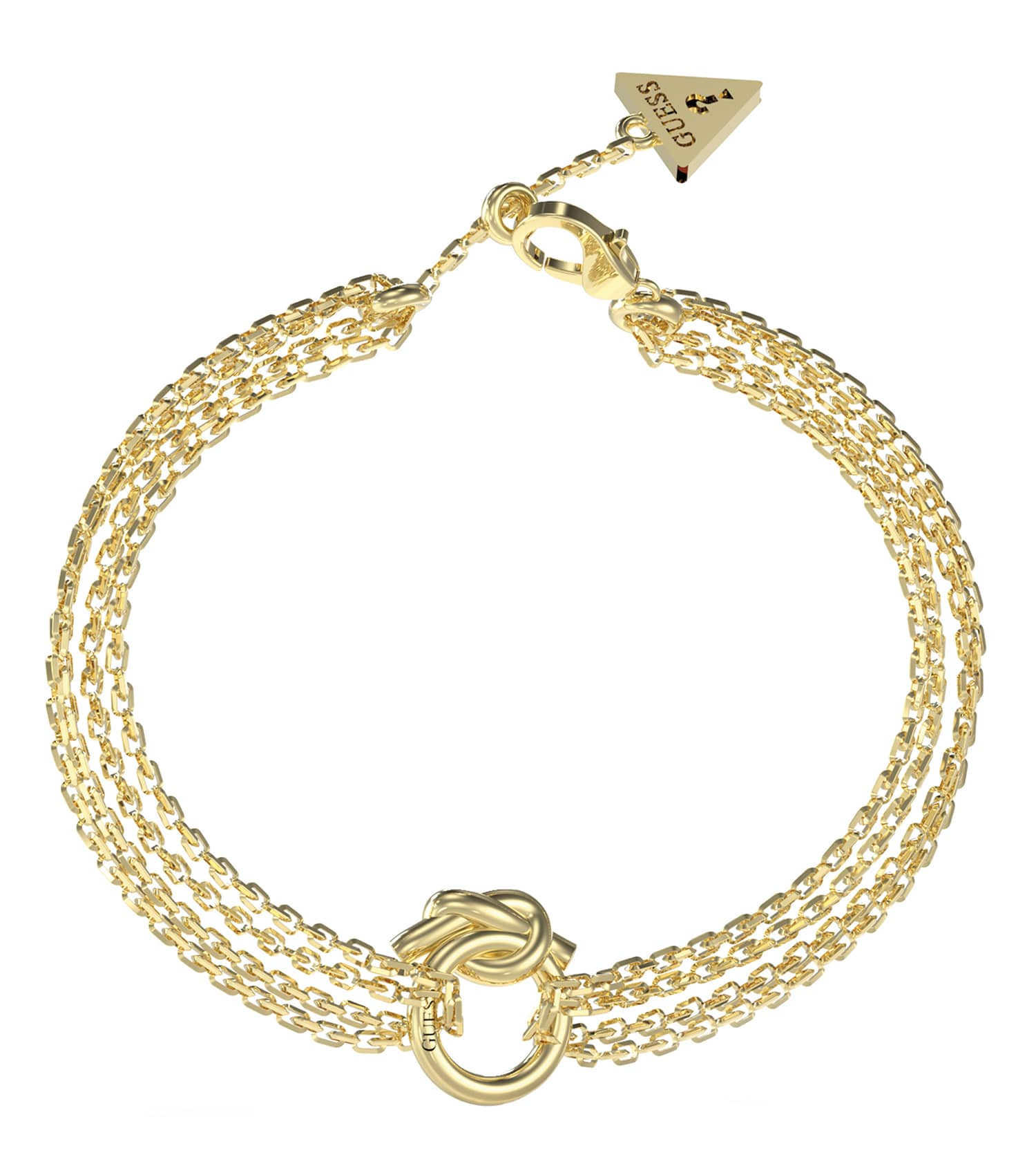 Ladies Hold Me Tight Bracelet Gold Steel