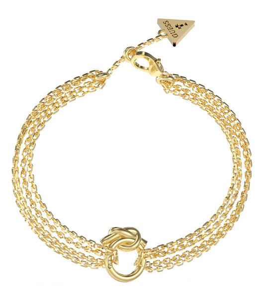 Ladies Hold Me Tight Bracelet Gold Steel