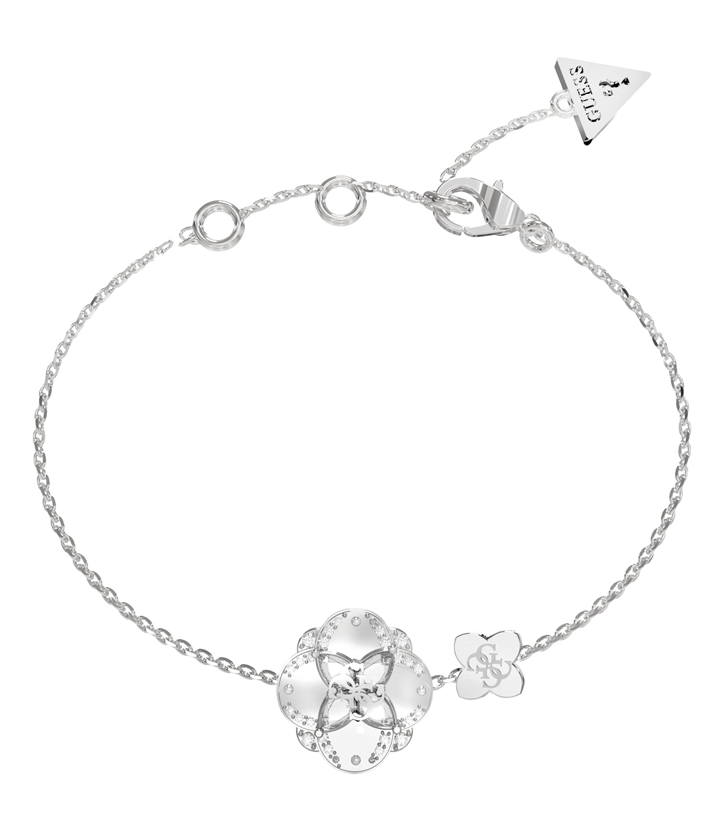 Ladies Wild Flower Bracelet Gold Steel