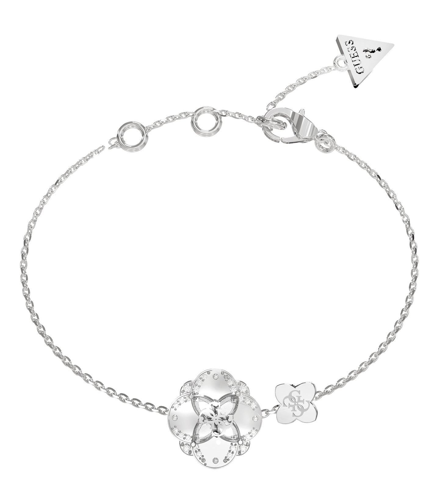 Ladies Wild Flower Bracelet Gold Steel