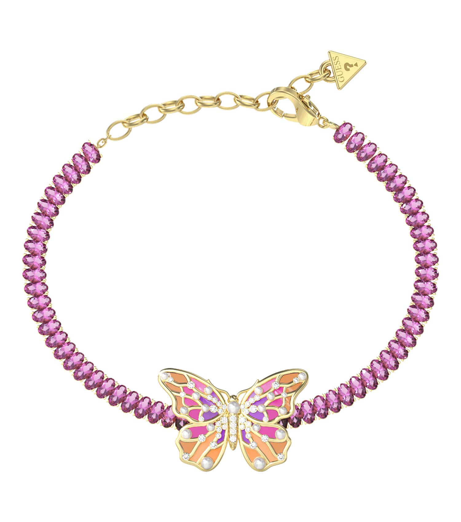 Women Borboleta Bracelet Gold Steel