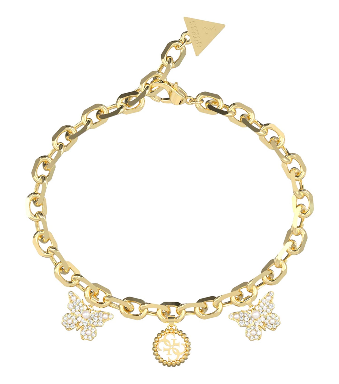 Women Borboleta Bracelet Gold Steel