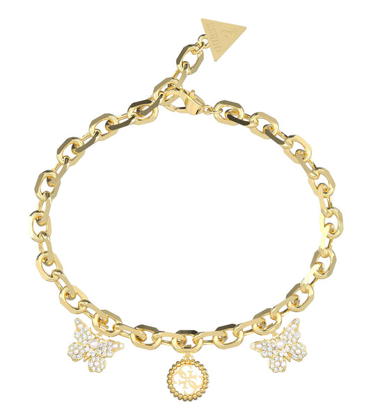 Women Borboleta Bracelet Gold Steel