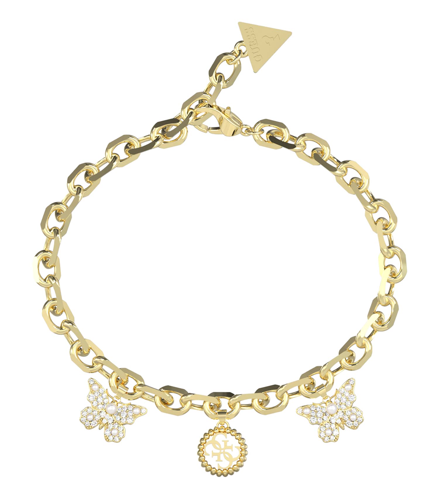 Women Borboleta Bracelet Gold Steel