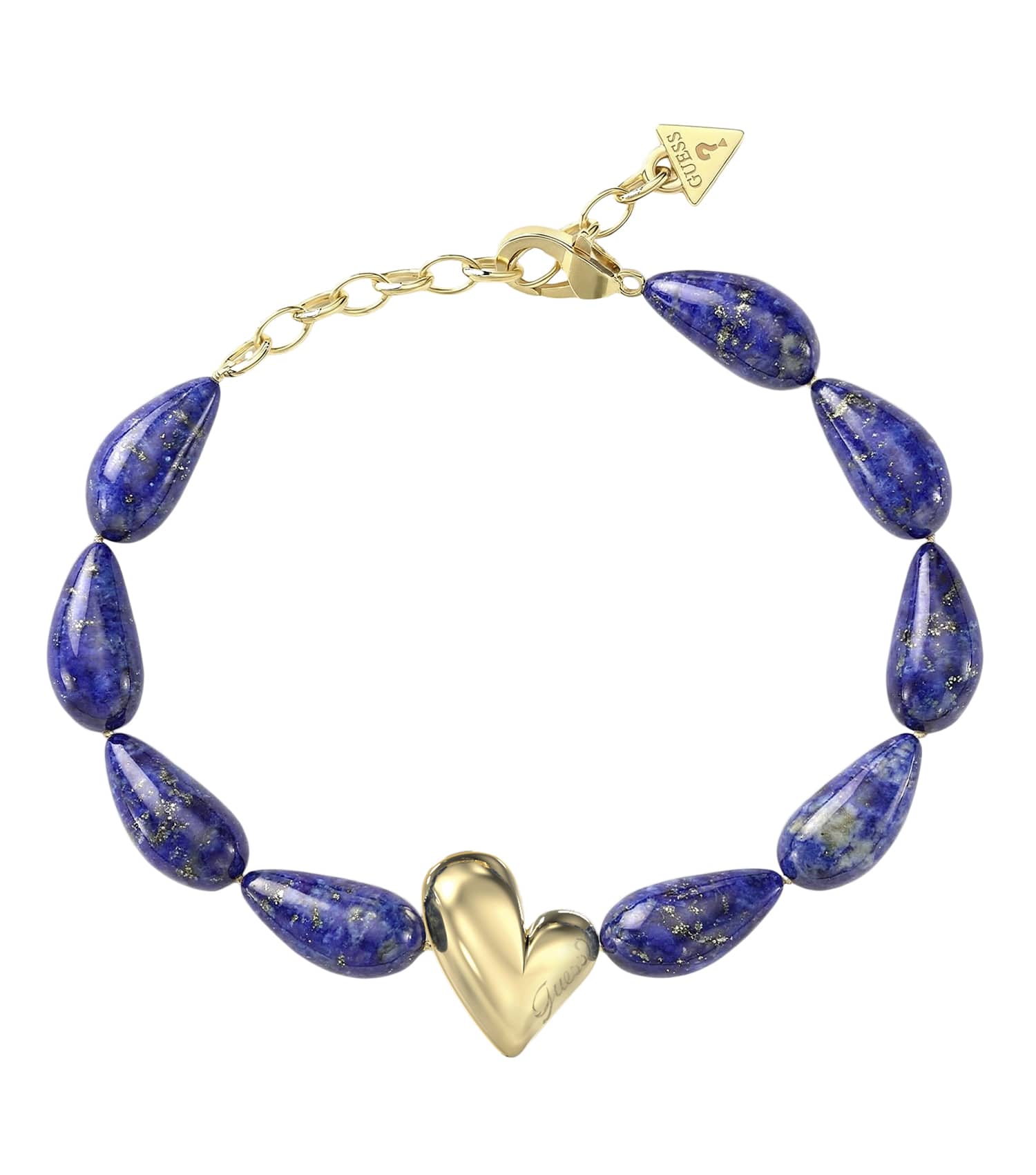 Ladies Golden Love Bracelet Gold Steel