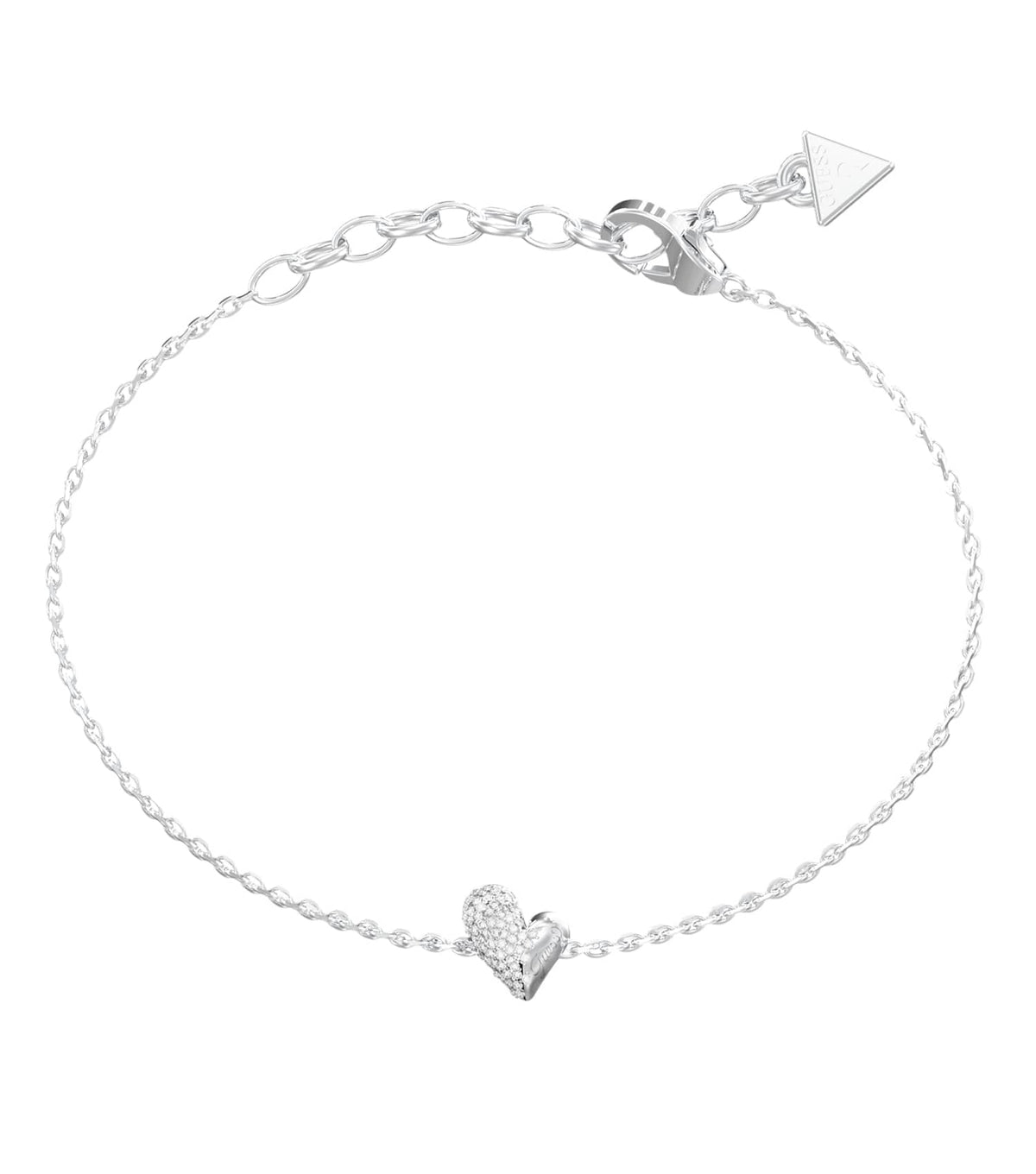 Ladies Golden Love Bracelet Silver Steel