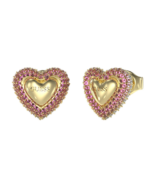 Women Guess Id Earrings Gold OS