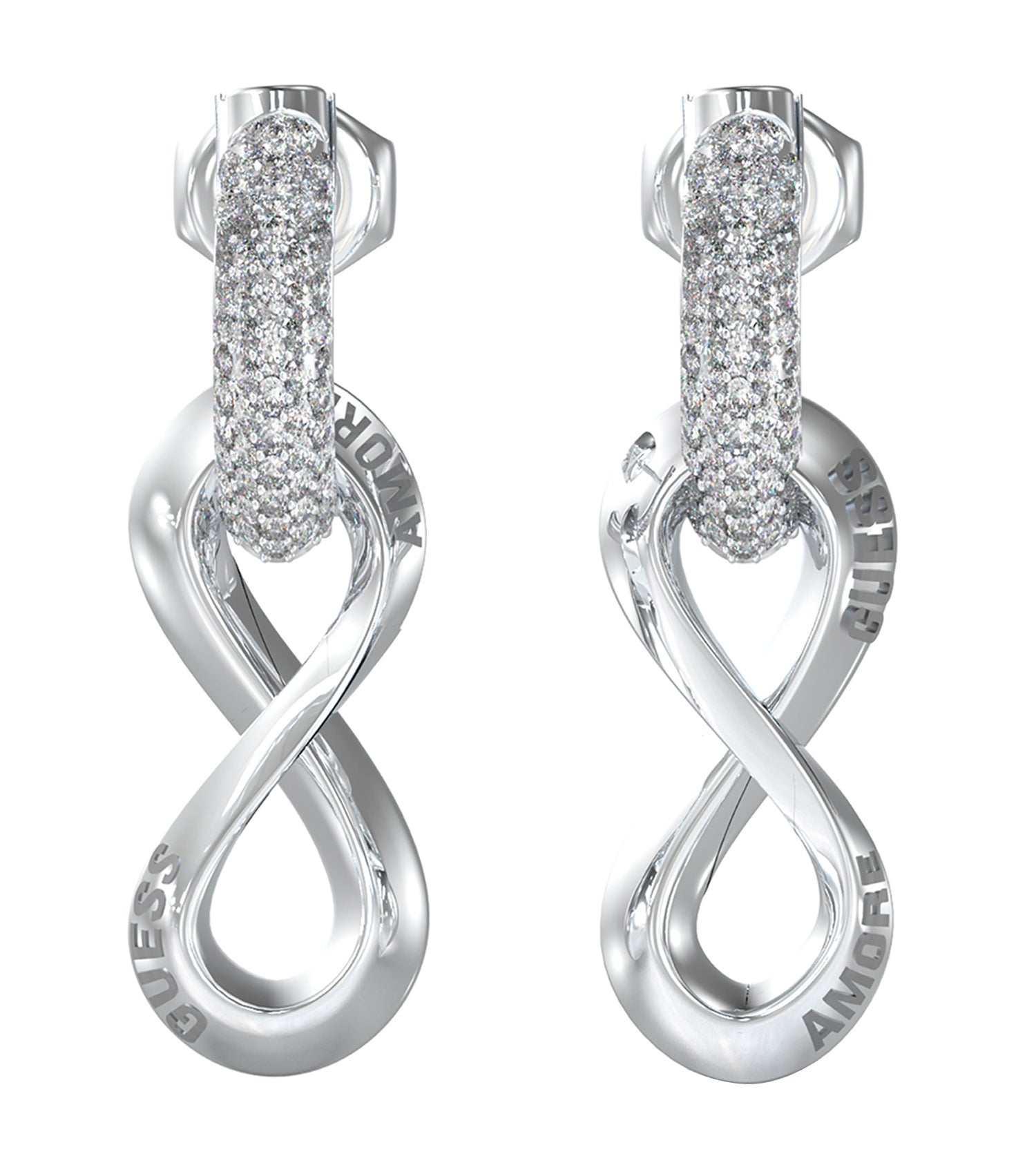 Women Guess Id Earrings