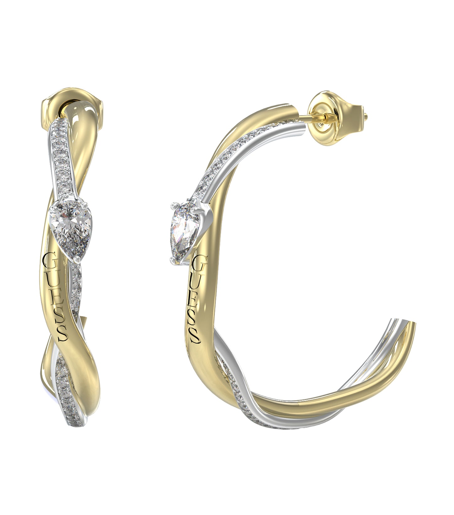 Women Guess Id Earrings