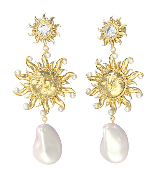 Women Guess Id Earrings Gold OS