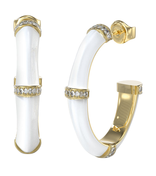 Women Guess Id Earrings Gold OS