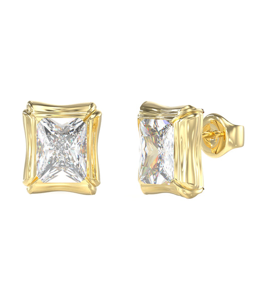 Women Guess Id Earrings Gold OS