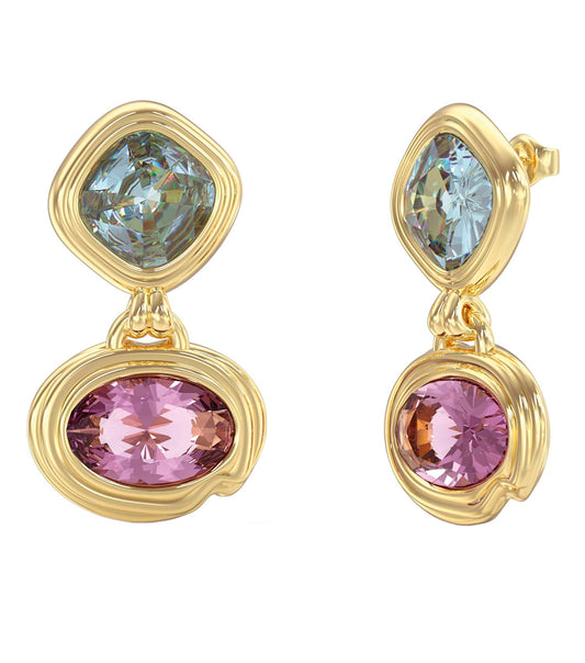 Ladies Mamounia Earrings Gold Steel