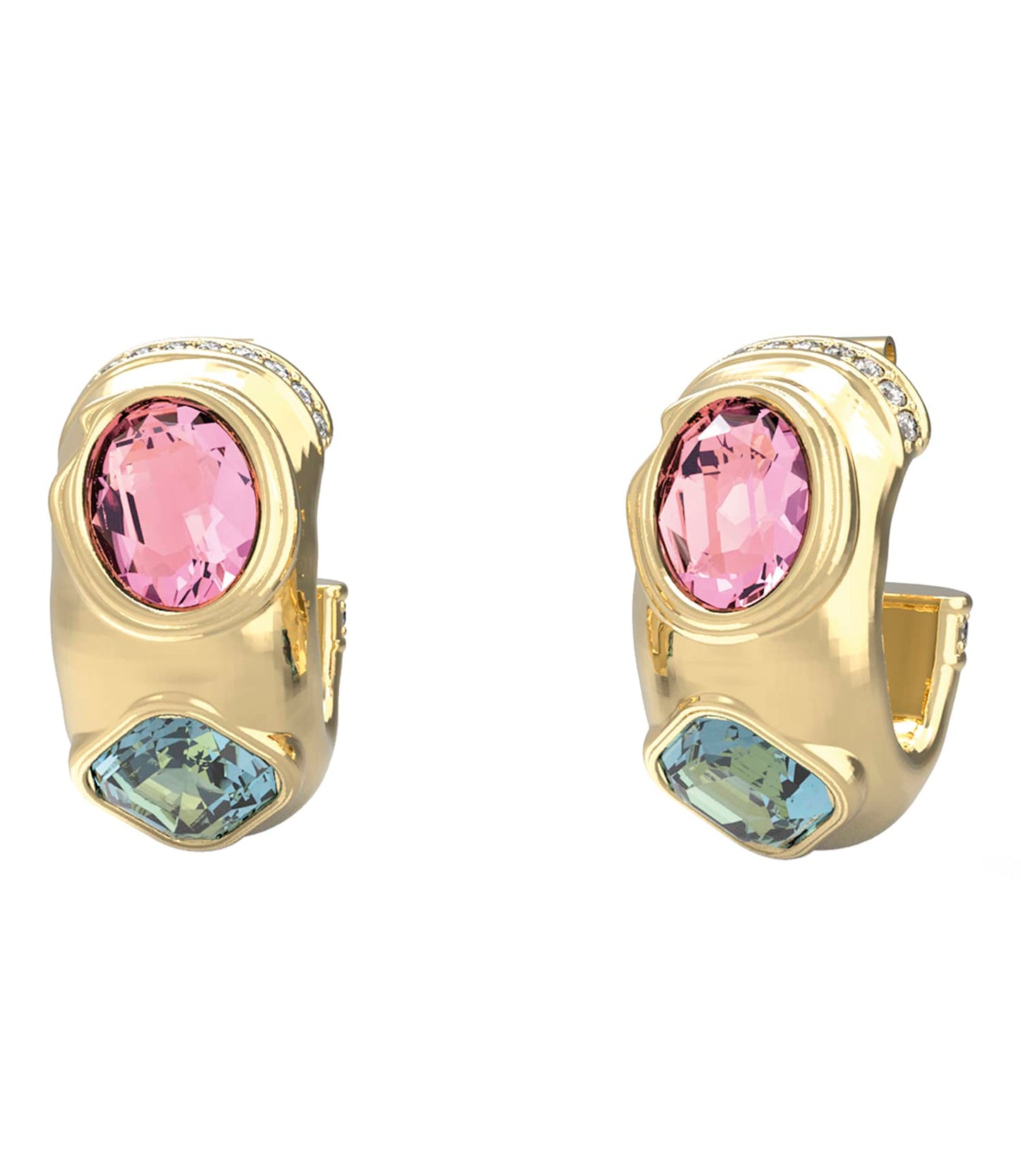 Ladies Mamounia Earrings Gold Steel