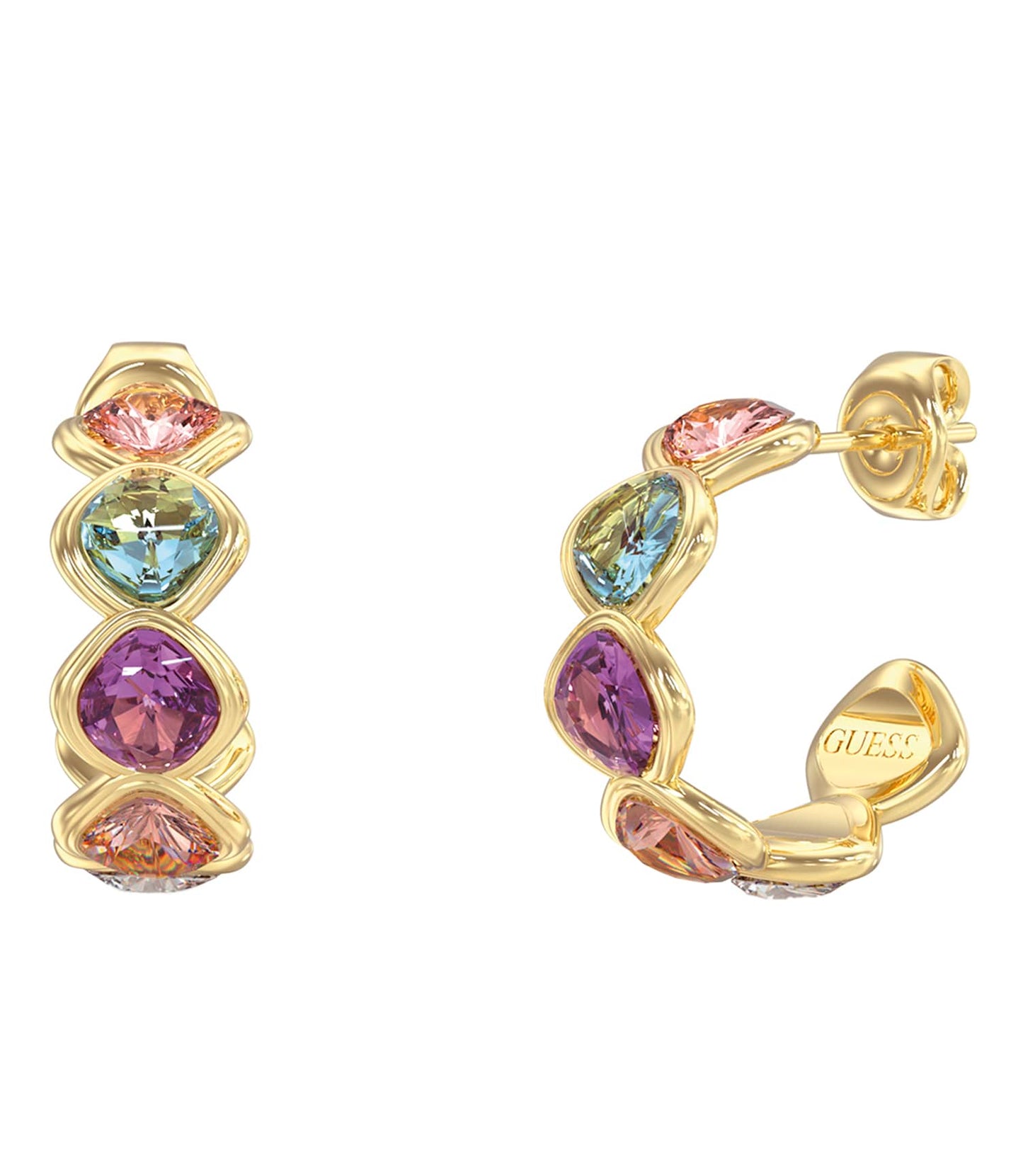 Ladies Mamounia Earrings Gold Steel