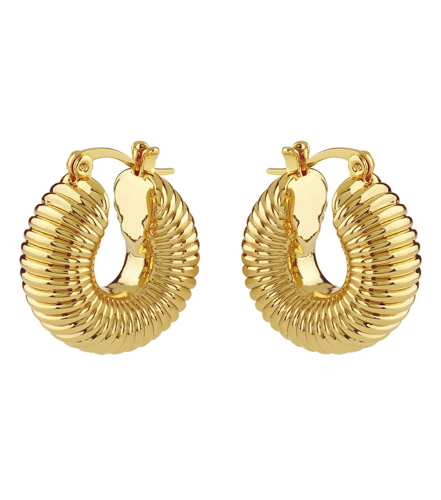 Ladies Berbera Earrings Gold Steel
