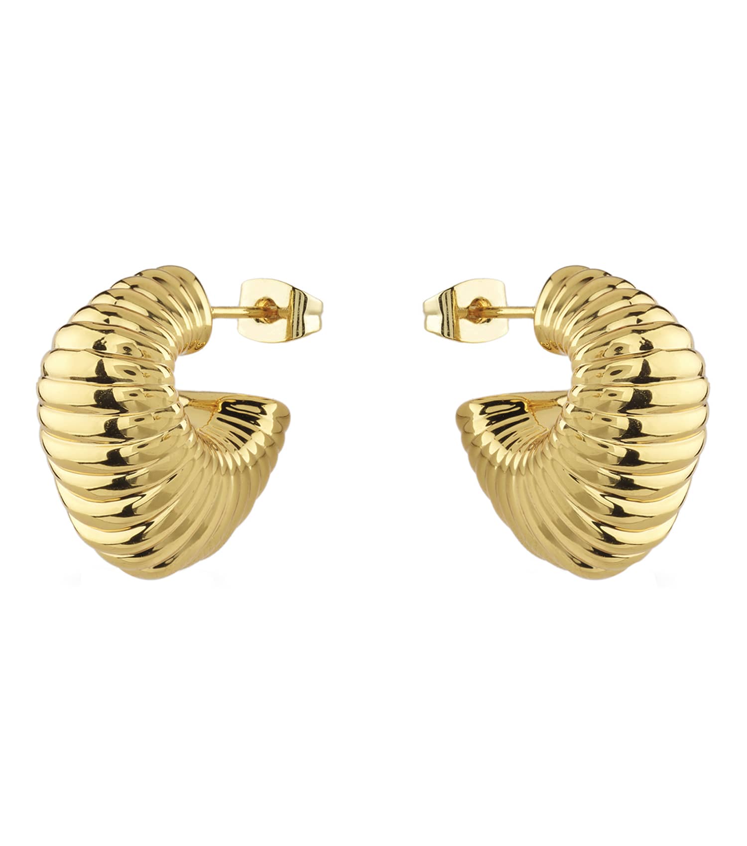Ladies Berbera Earrings Gold Steel