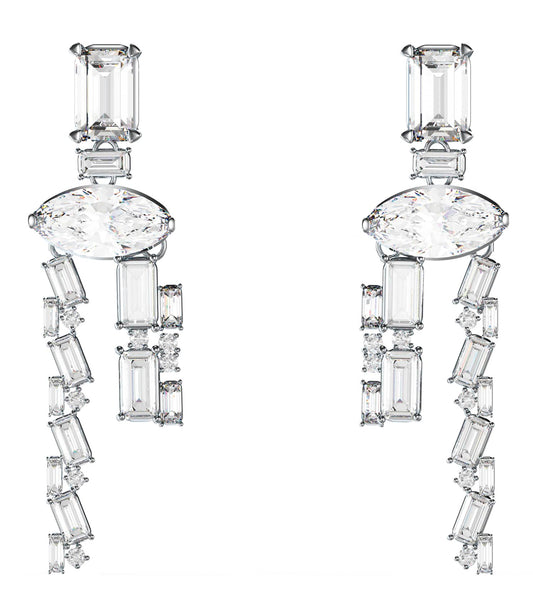 Ladies Chandelier Earrings Silver Steel