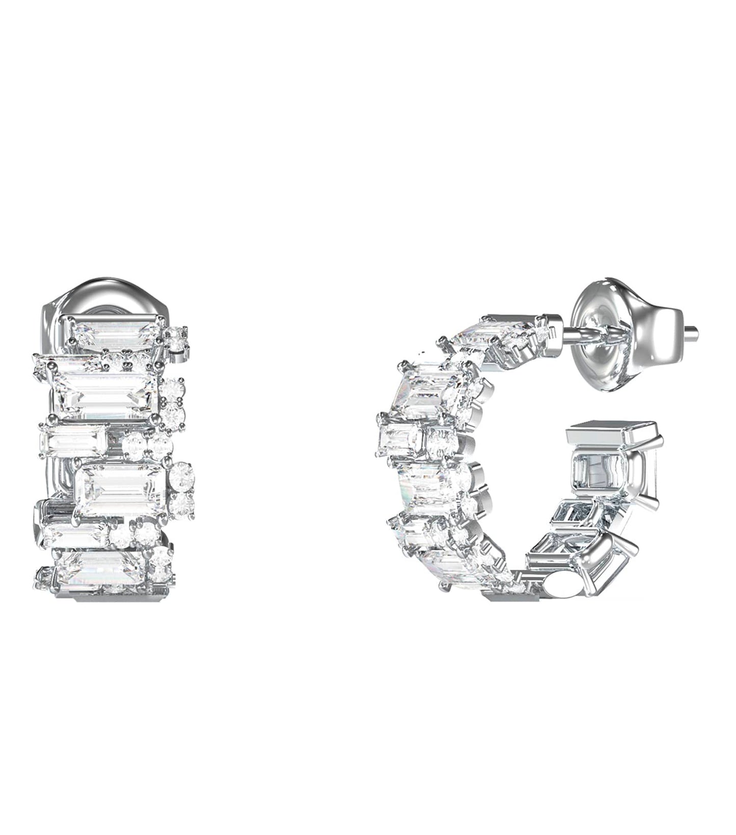 Ladies Chandelier Earrings Silver Steel