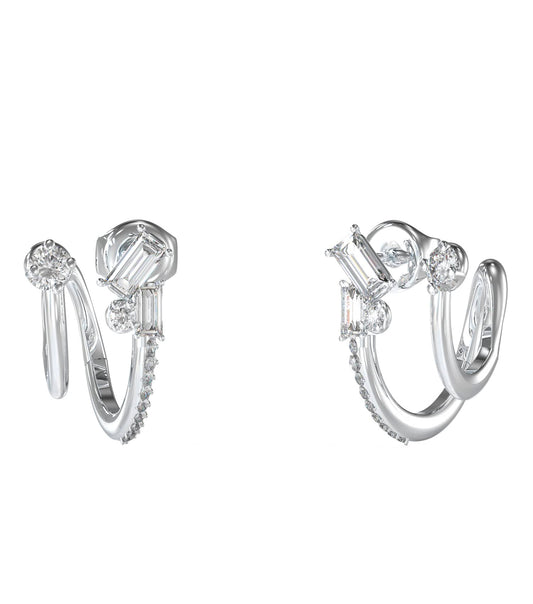 Ladies Chandelier Earrings Silver Steel