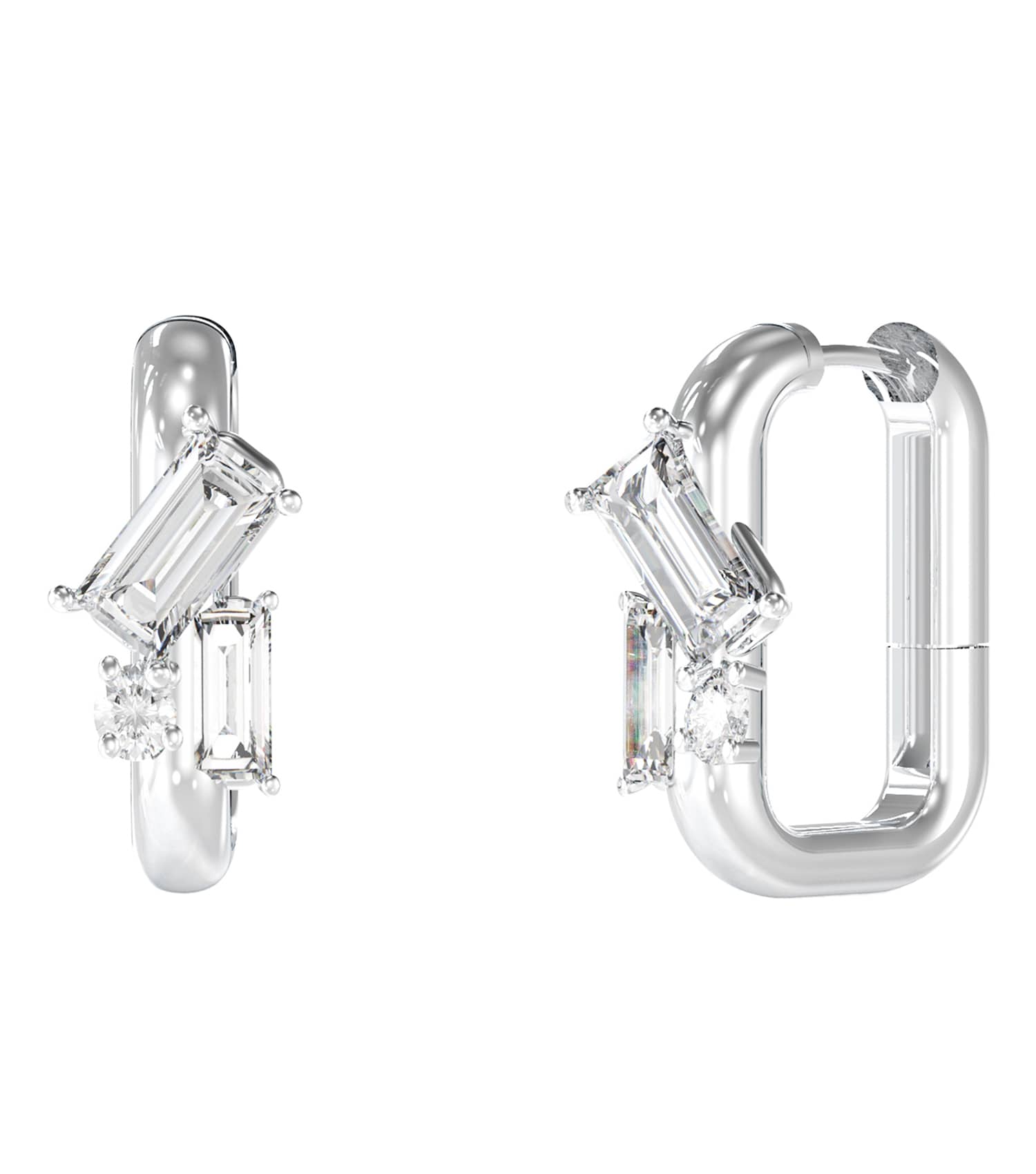 Ladies Chandelier Earrings Silver Steel