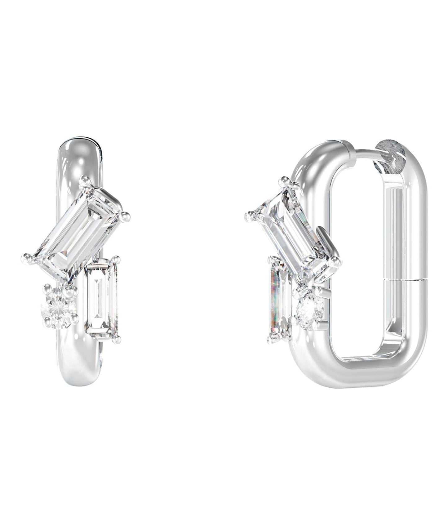 Ladies Chandelier Earrings Silver Steel