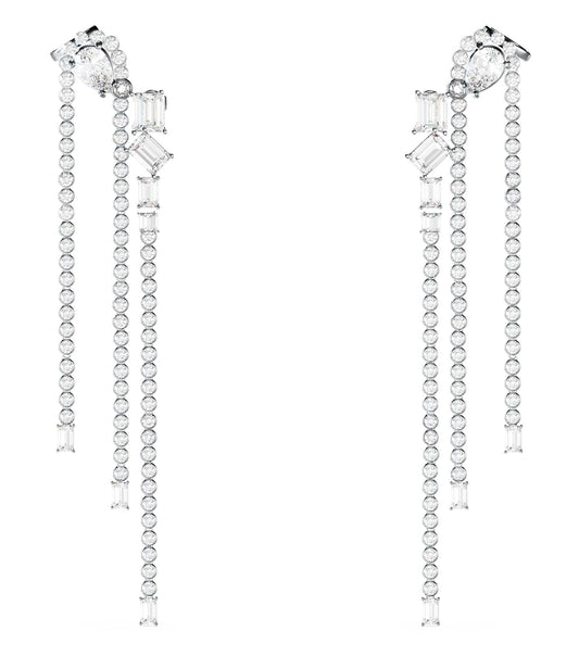 Ladies Chandelier Earrings Silver Steel