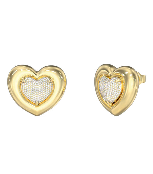 Ladies L.O.V.E. Earrings Gold Steel