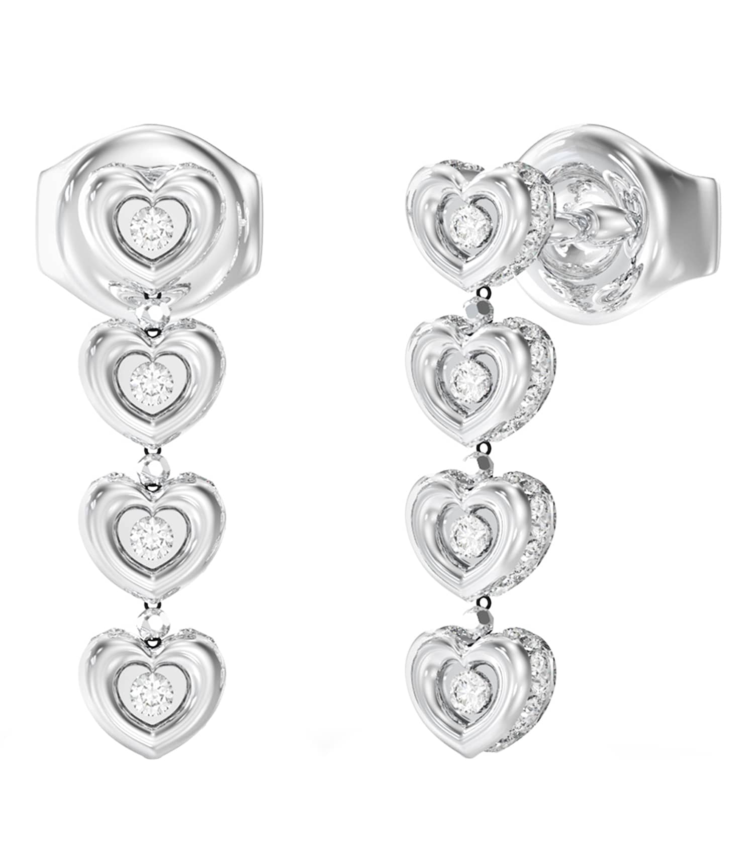 Ladies L.O.V.E. Earrings Gold Steel