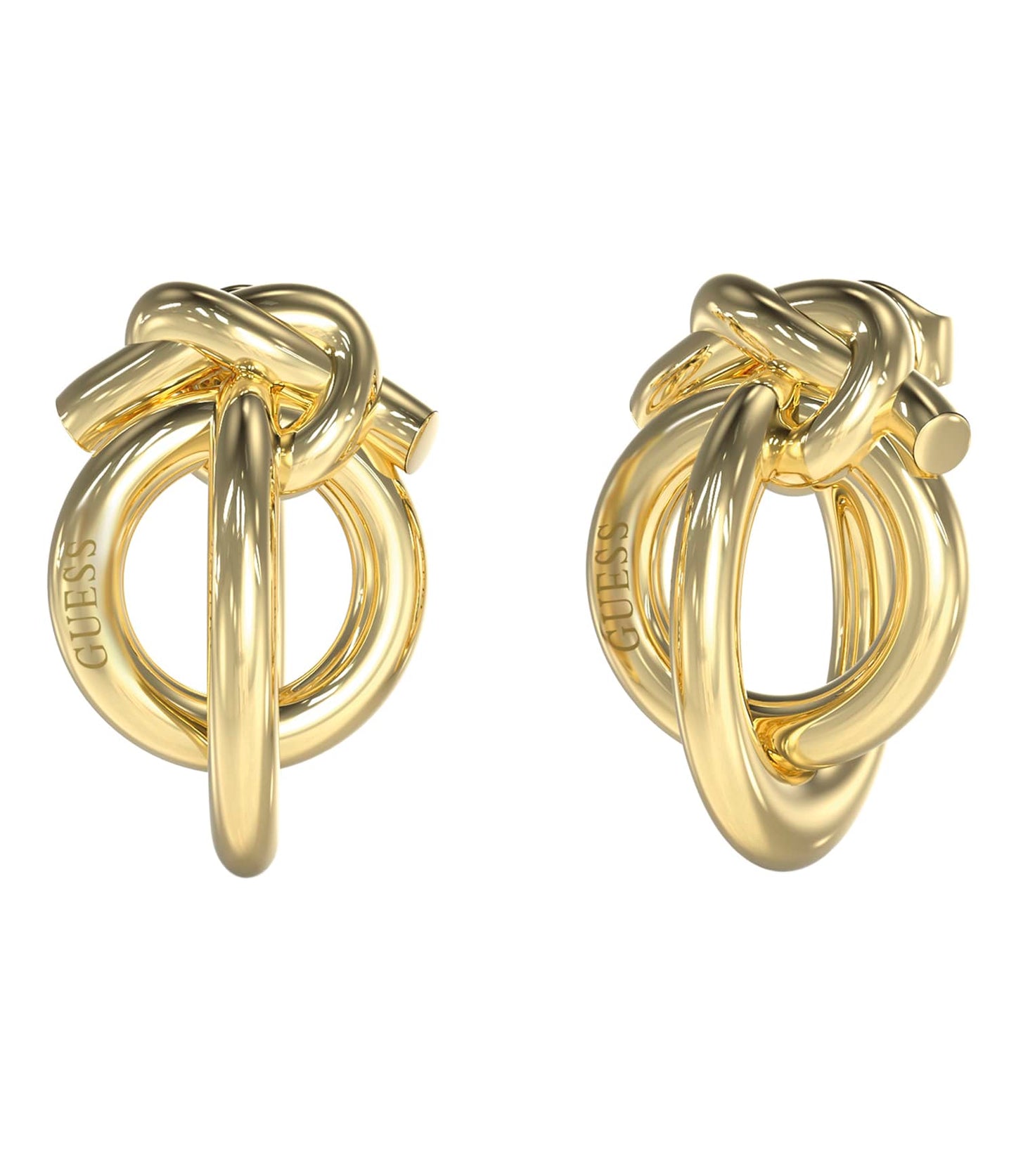 Ladies Hold Me Tight Earrings Gold Steel