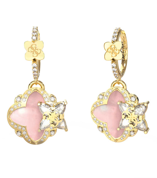 Women Wild Flower Earring Gold Stainless Steel