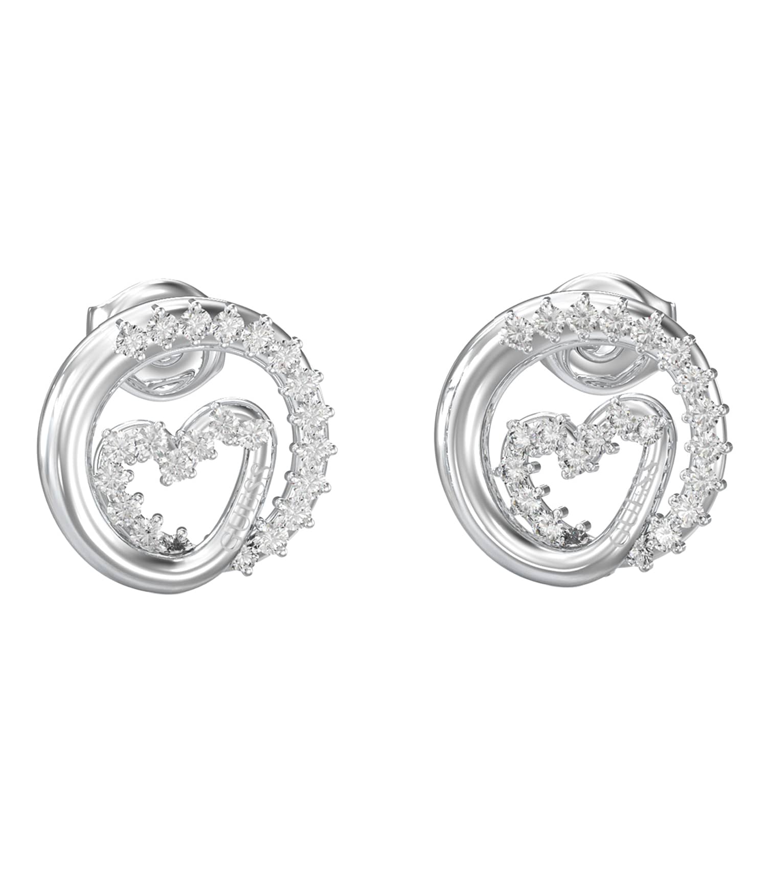 Ladies Iconique Earrings Gold Steel