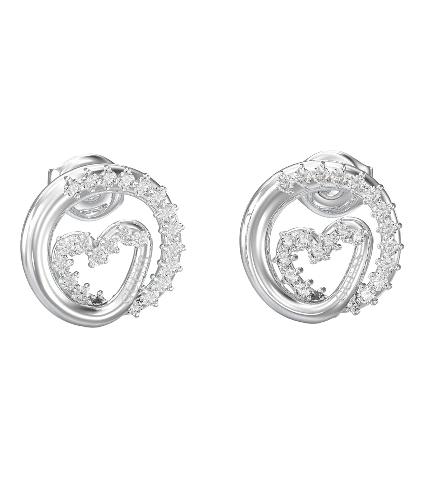 Ladies Iconique Earrings Gold Steel