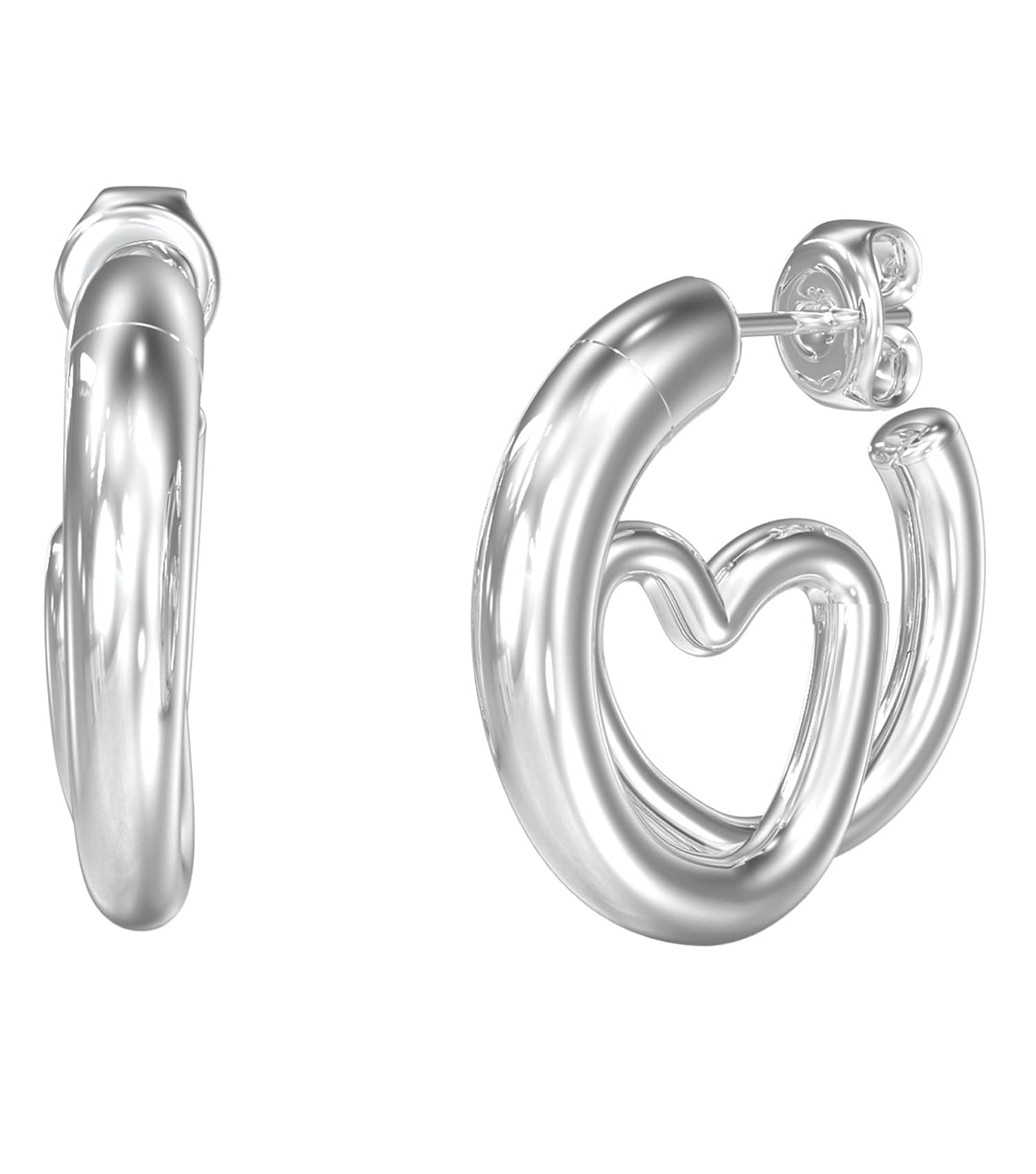 Ladies Iconique Earrings Gold Steel