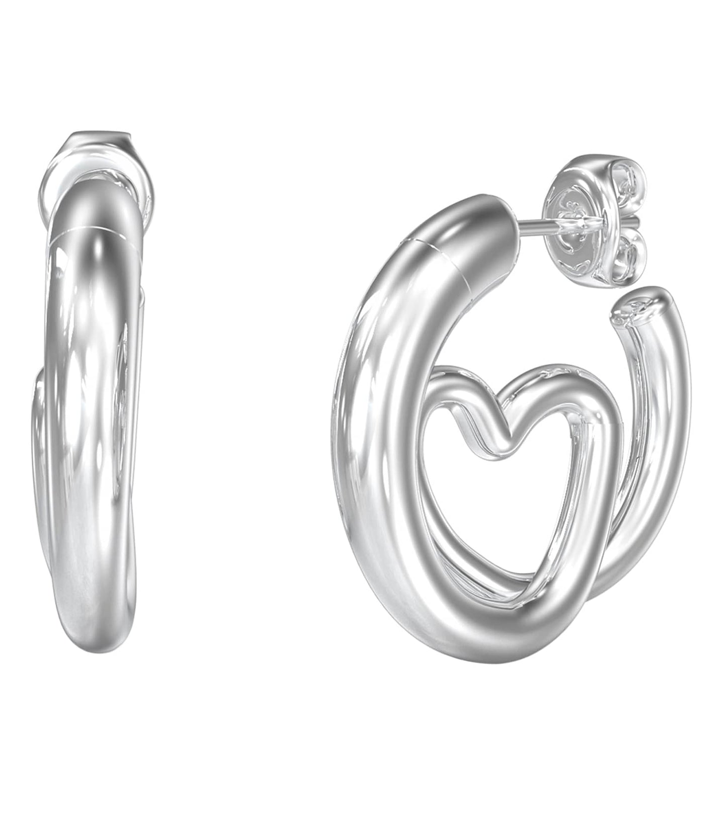 Ladies Iconique Earrings Gold Steel