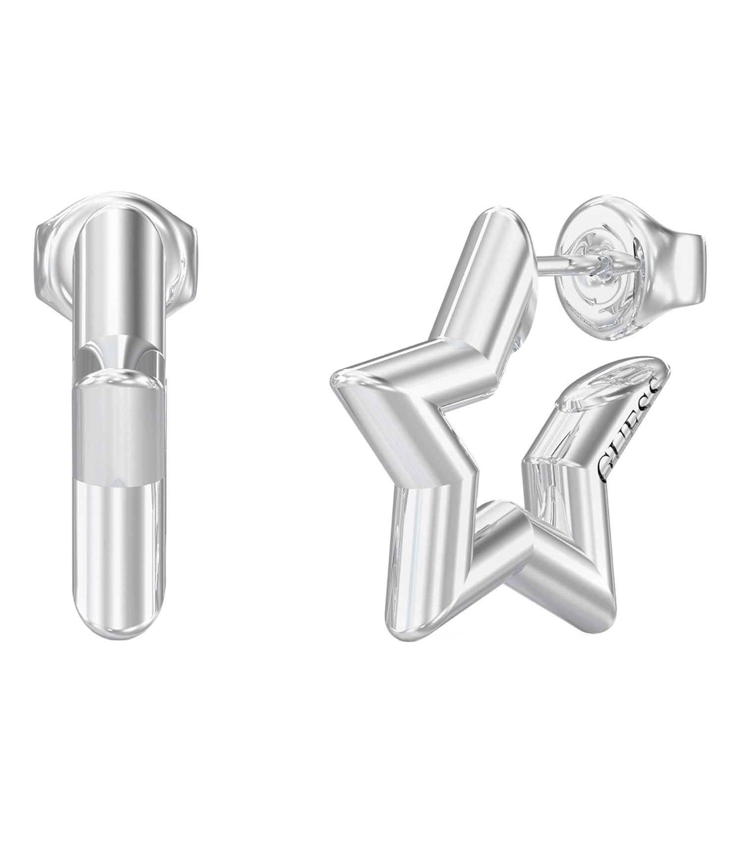 Ladies Iconique Earrings Gold Steel