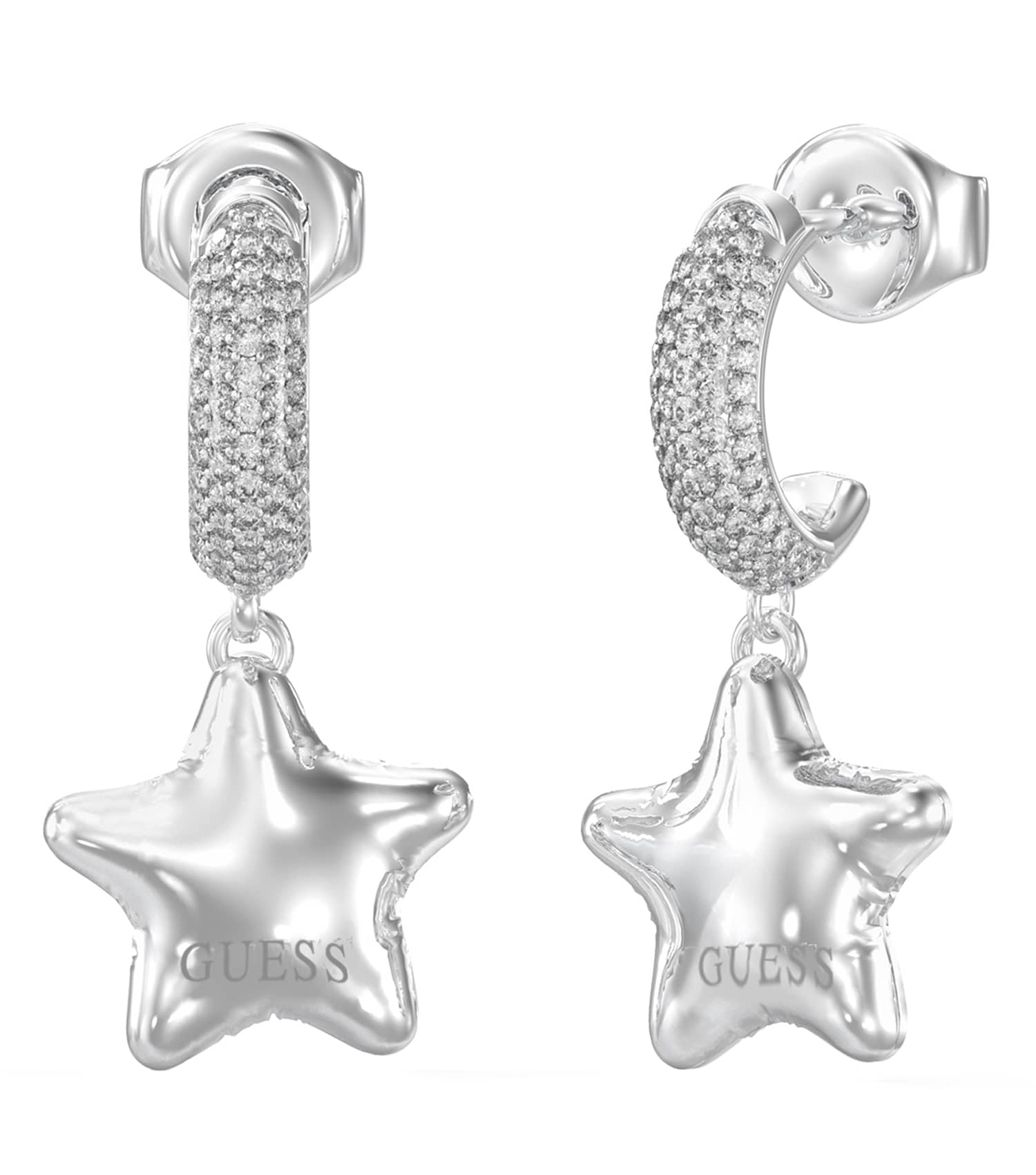 Ladies Iconique Earrings Gold Steel