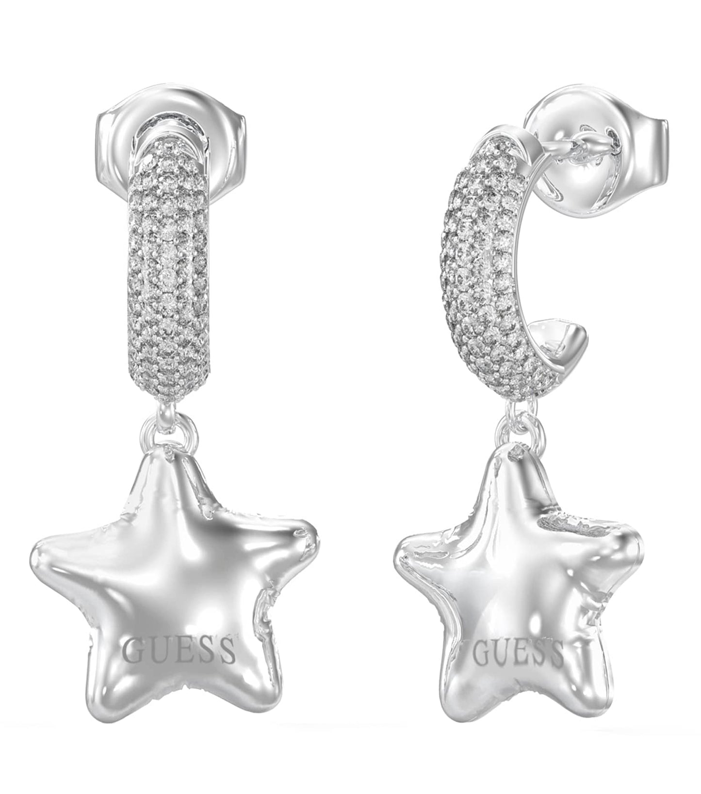 Ladies Iconique Earrings Gold Steel