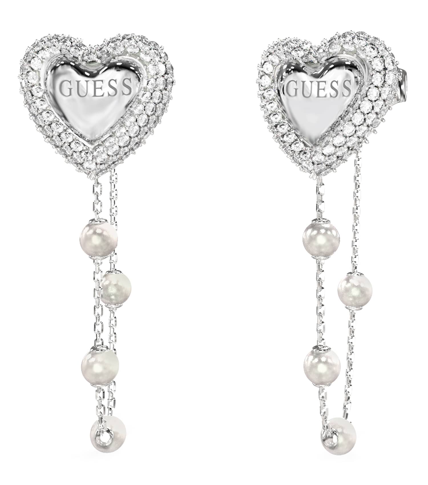 Ladies Beloved Earrings Silver Steel