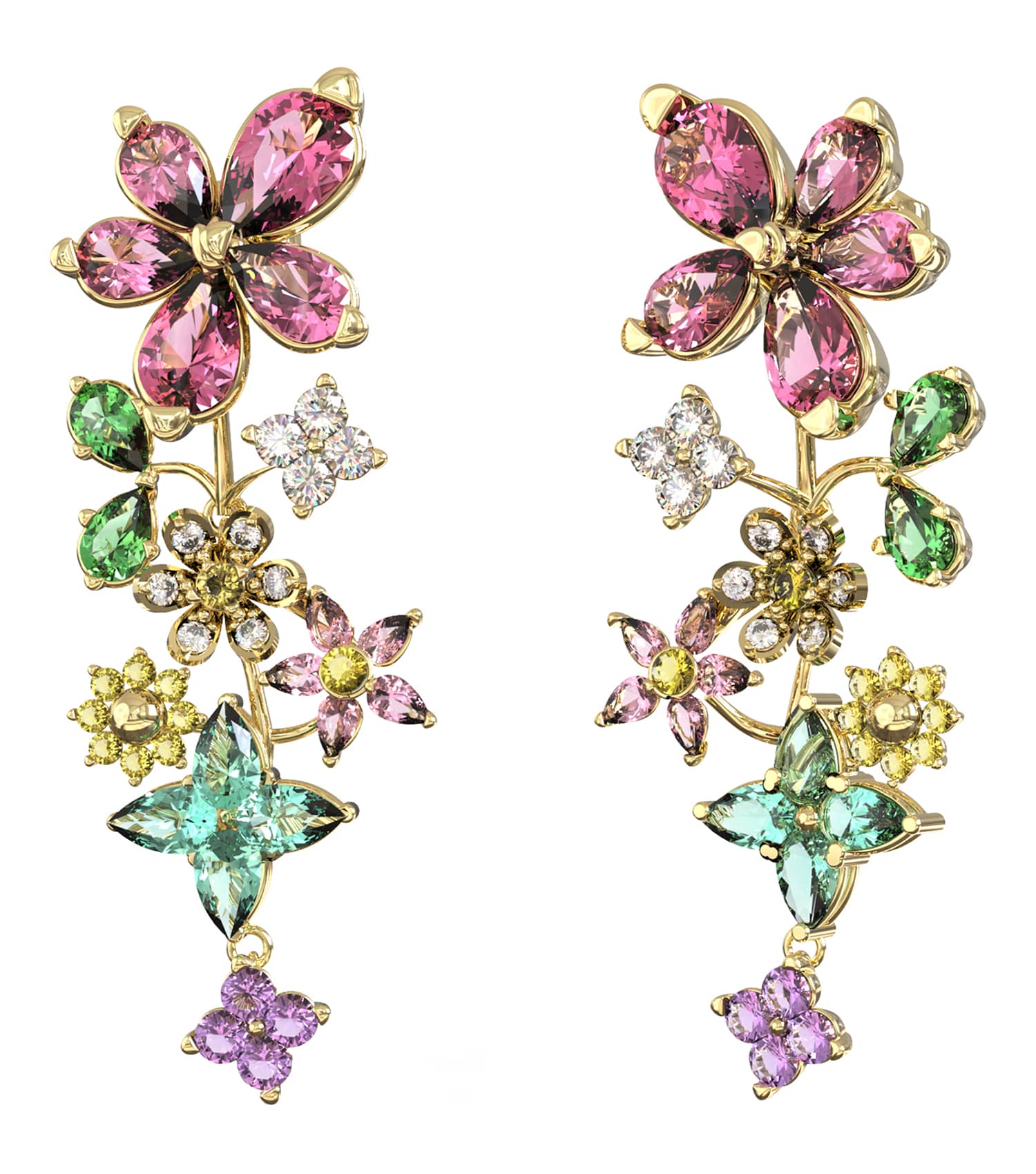 Ladies Secret Garden Earrings  Steel