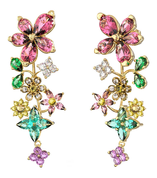 Ladies Secret Garden Earrings  Steel