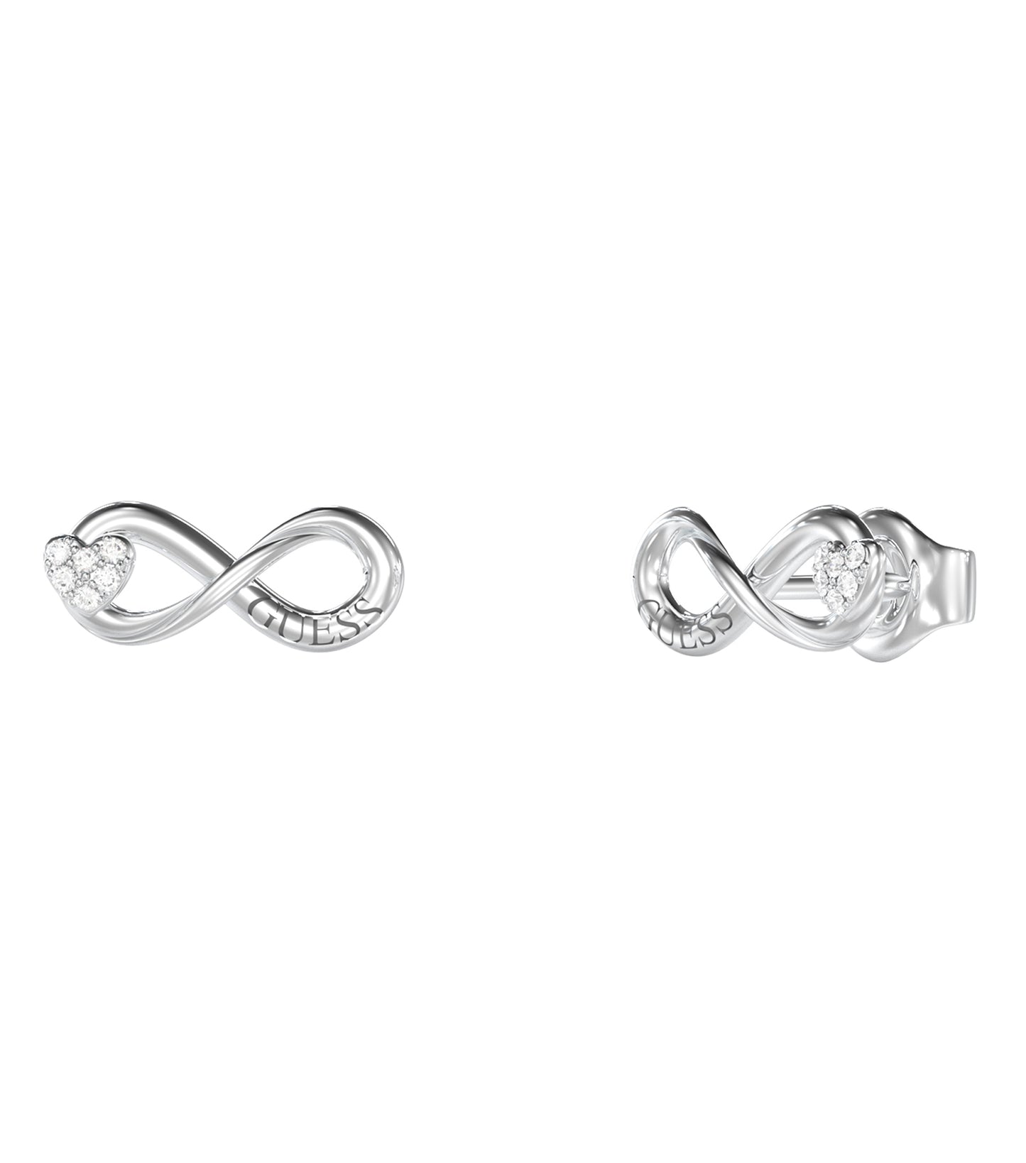 Ladies Love Bites Earrings Silver Steel