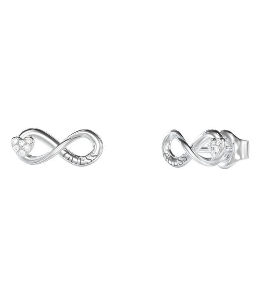 Ladies Love Bites Earrings Silver Steel