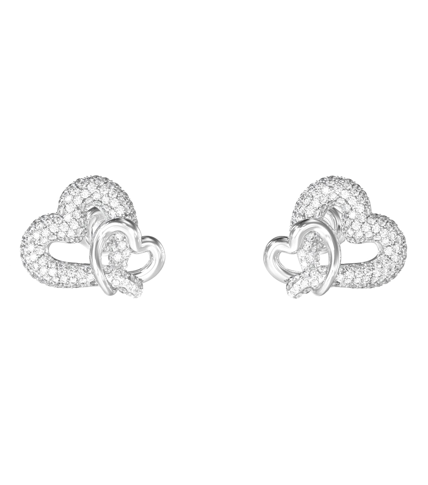 Ladies Love Bites Earrings Silver Steel